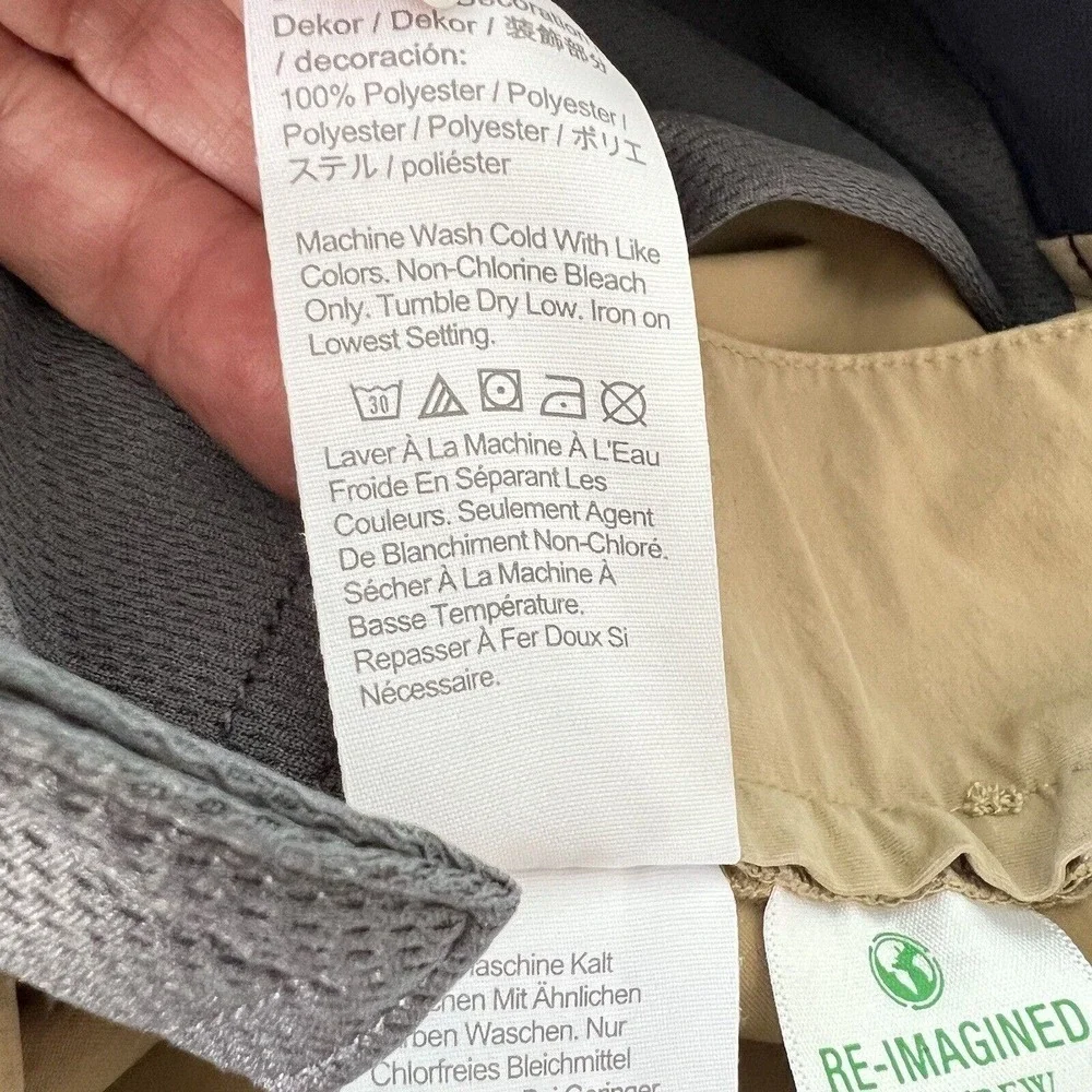 J.Crew Stretch Chino Pants Men's 36 X 32 Beige Flat Front Zip Pockets 484 Slim